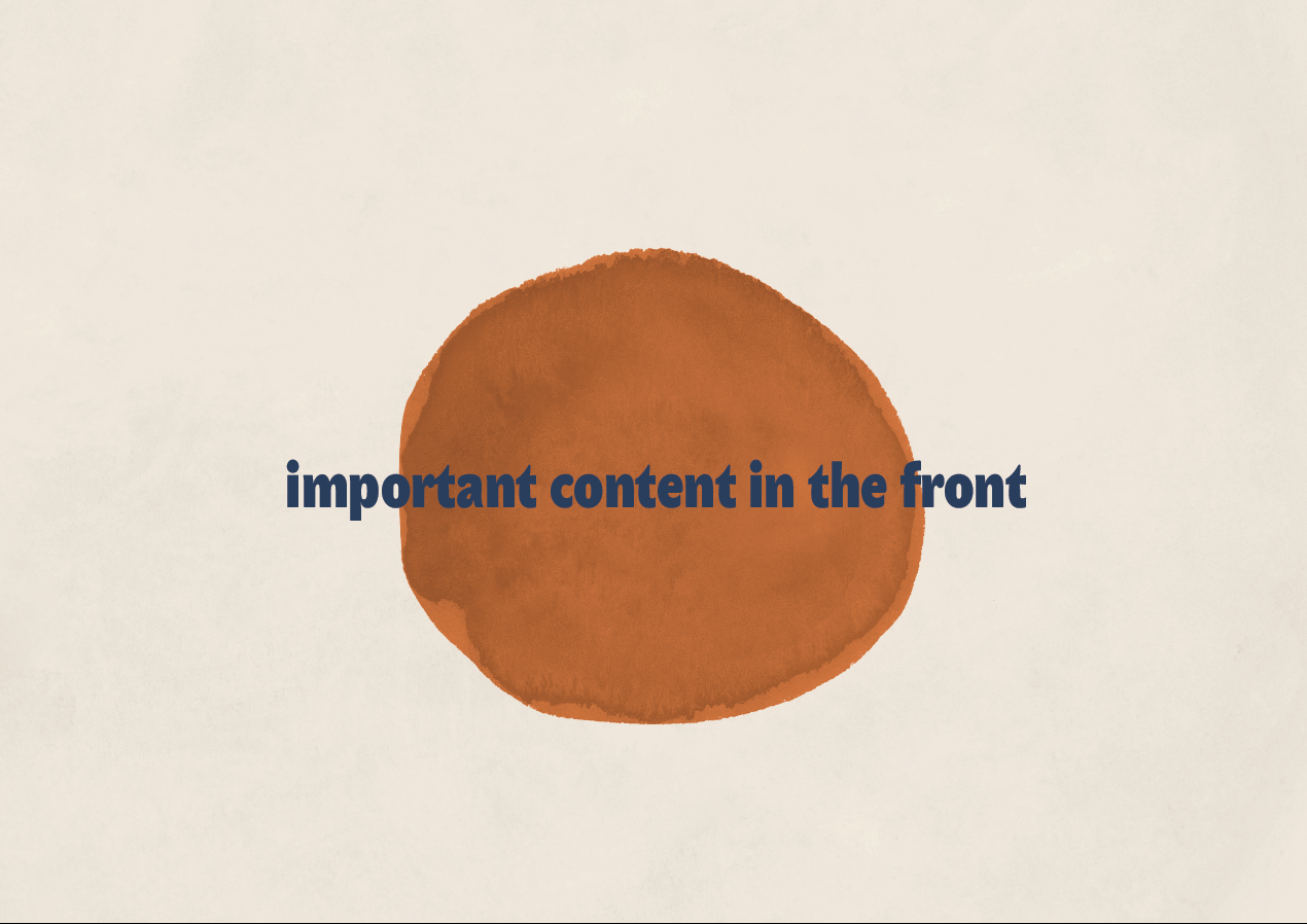 content front